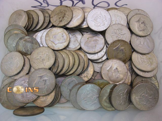 Lot 36-4867141 - Lot of 10 Silver Kennedy Half Dollars Pulled Randomly From Coins Pictured.