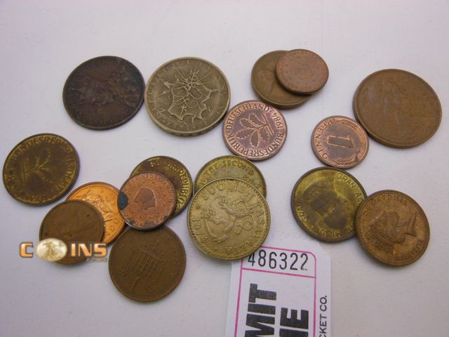 Lot 36-486322 - Lot of Assorted World Coins.