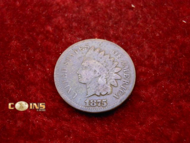 Lot 36-486540 - Semi-Key 1875 US Indian Head Cent.