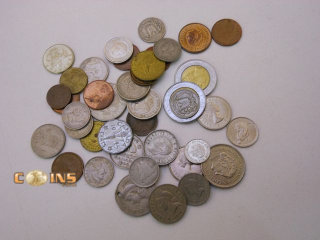 Lot 36-087144 - Lot of Assorted Foreign Coins, Silver Included.