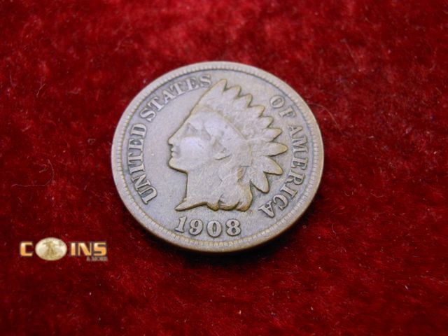 Lot 36-488301 - KEY DATE 1908-S Indian Head Cent.