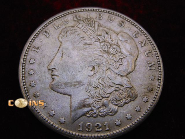 Lot 36-488374 - 1921-S Morgan Silver Dollar.