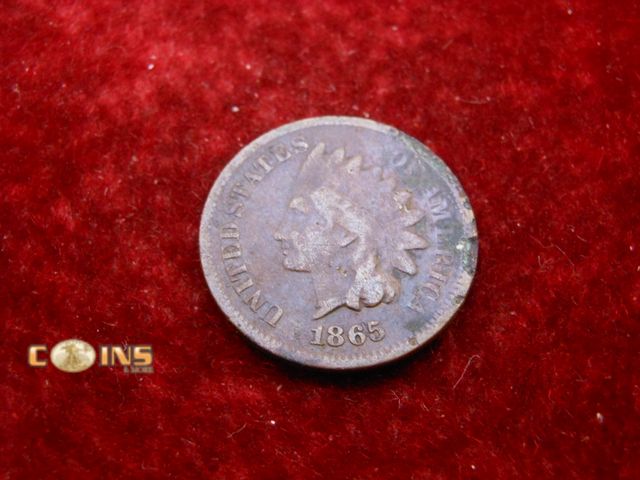 Lot 36-486576 - Better 1865 US Indian Head Cent.