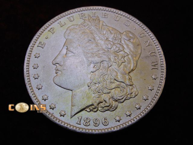 Lot 36-486359 - UNC/BU 1896 Morgan Silver Dollar.  Full Breast Feathers.