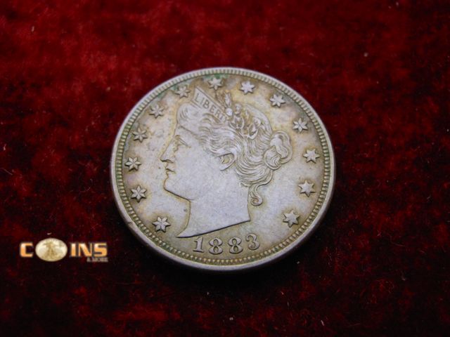 Lot 36-087124 - 1883 No Cents Liberty Head or "V" Nickel.