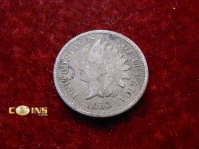 Lot 36-238221 - 1863 Copper/Nickel Indian Head Cent.