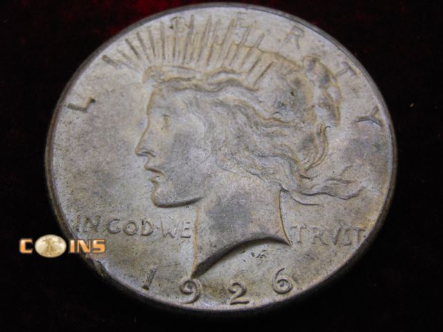 Lot 36-486675 - 1926-S Silver Peace Dollar.