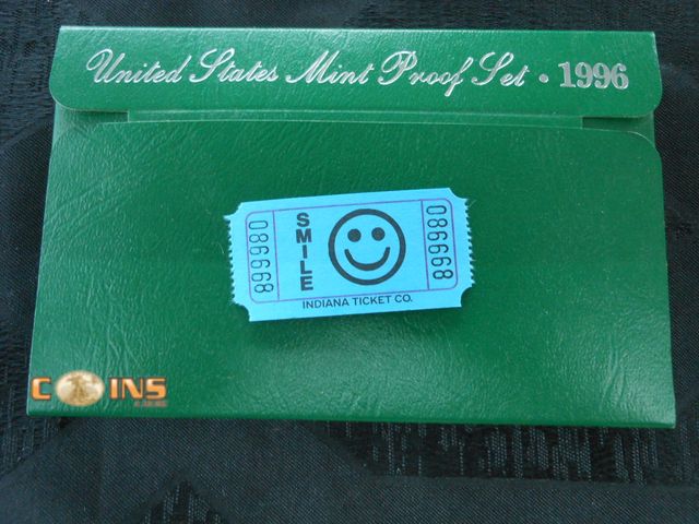 Lot 36-086668 - 1996 US Mint Proof Set.