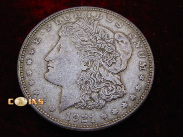 Lot 36-489132 - 1921-D Morgan Silver Dollar.