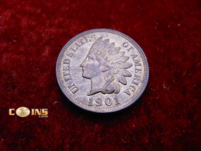 Lot 36-238562 - AU/UNC 1901 Indian Head Cent.  Full Crisp Liberty.