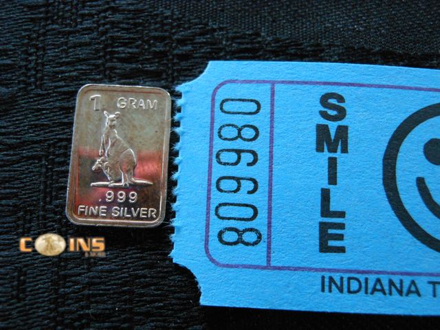Lot 36-086608 - .999 Fine Silver One Gram Bar.