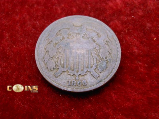 Lot 36-486686 - 1866 US Two Cent Piece.
