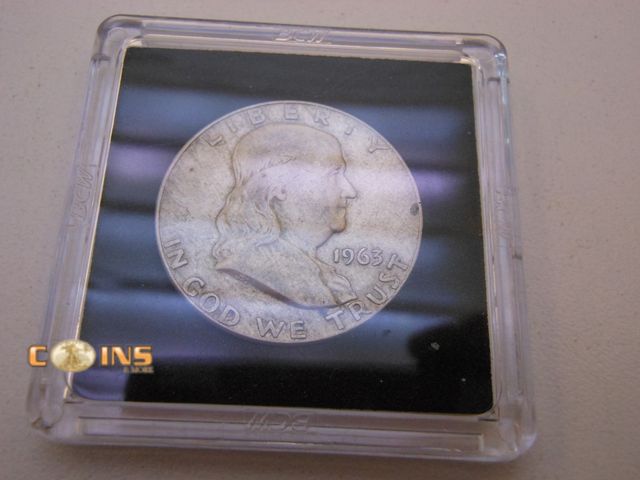 Lot 36-486343 - 1963-D Silver Franklin Half Dollar.