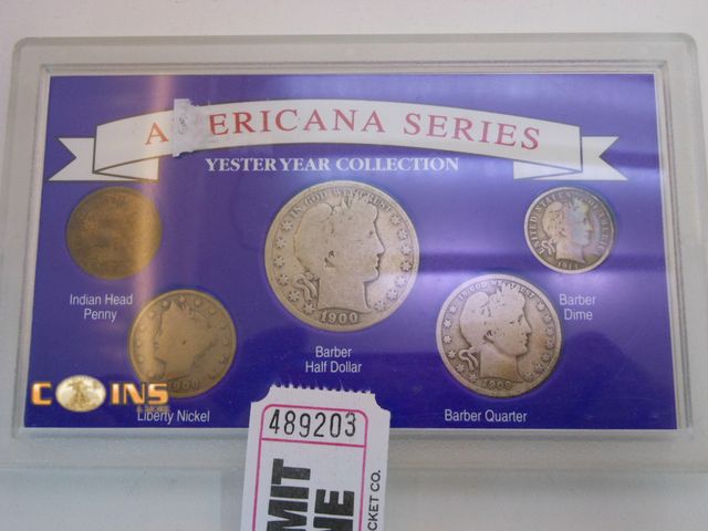 Lot 36-489203 - Silver Five Coin Set in Hard Plastic Holder.