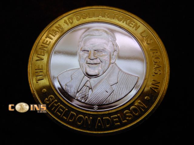 Lot 36-489153 - $10 Silver Las Vegas Token.  Venetian Macau.