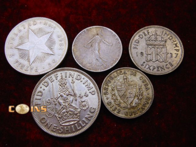 Lot 36-238258 - Silver foreign coins 5...Nice Lot!