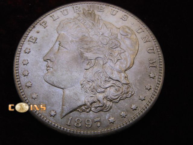Lot 36-486310 - 1897-S Morgan Silver Dollar.
