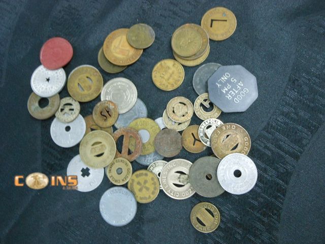Lot 36-086790 - Lot of Assorted Transportation Tokens, Medals and More, See All Pictures.