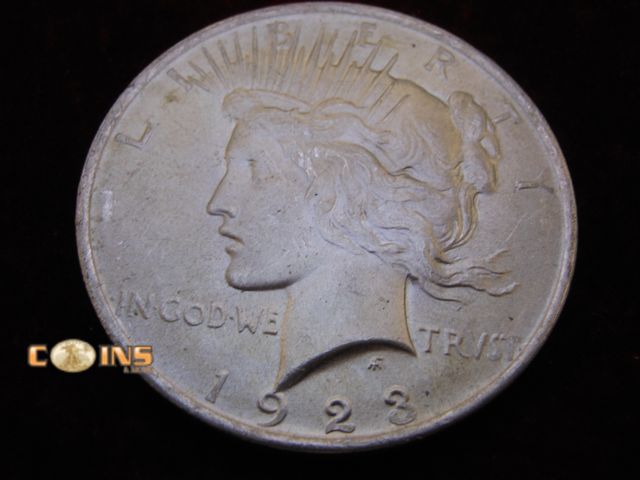 Lot 36-488349 - 1923 Silver Peace Dollar.