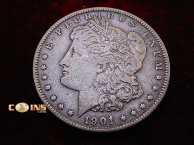 Lot 36-238158 - Better Date 1901 Morgan Silver Dollar.