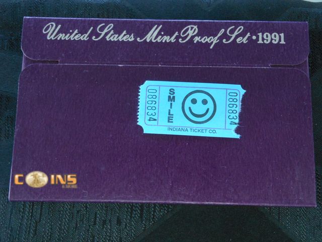 Lot 36-086834 - 1991 US Mint Proof Set.