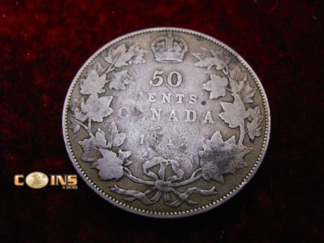 Lot 36-486625 - 19512 Canadian Silver Half Dollar.