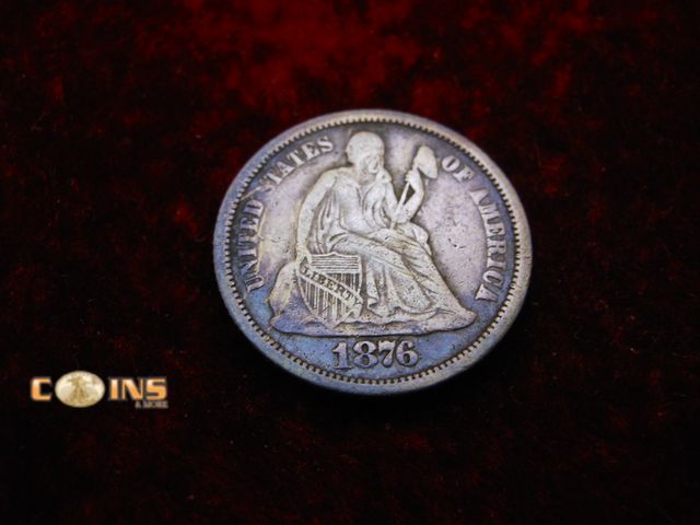 Lot 36-488299 - 1876 Silver Seated Dime.