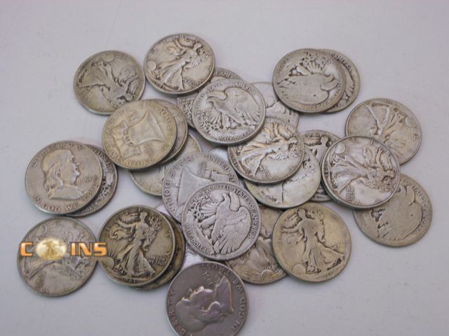 Lot 36-0867611 - Lot of Two 90% Silver Half Dollars Pulled At Random From Coins Pictured.