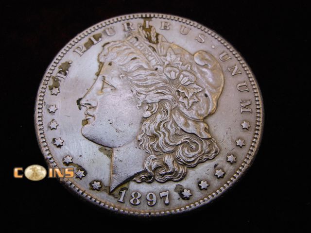 Lot 36-486302 - 1897-S Morgan Silver Dollar.