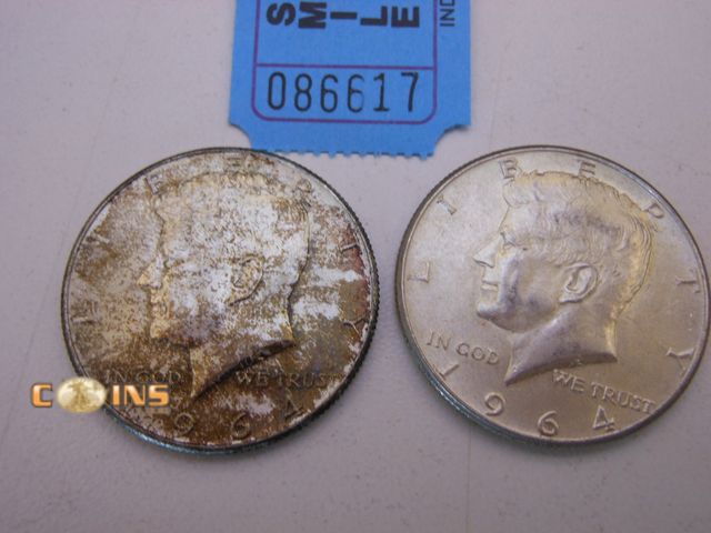 Lot 36-086617 - Lot of Two 1964 Silver Kennedy Half Dollars.