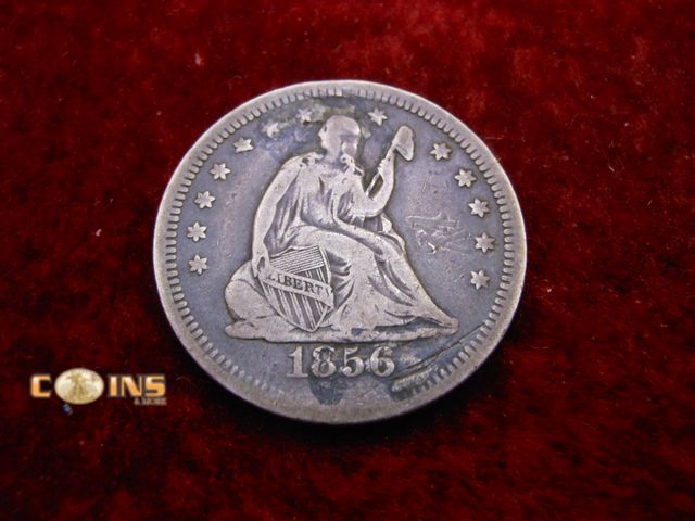 Lot 36-238233 - 1856 Silver Seated "LOVE" Token Quarter.
