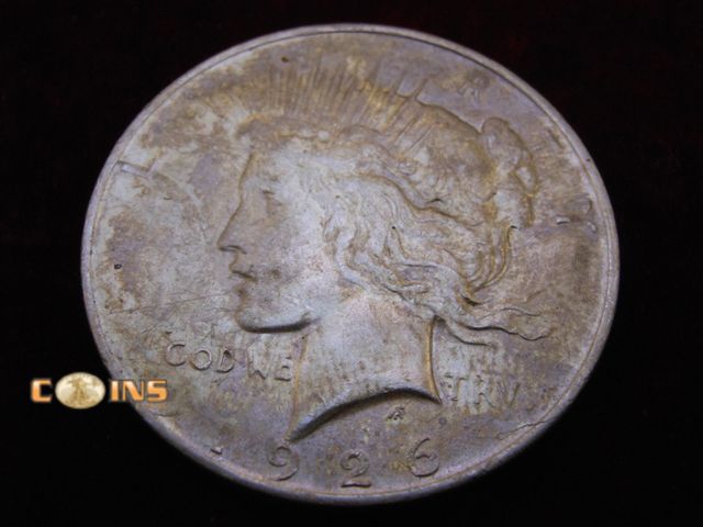 Lot 36-487307 - 1926-D Silver Peace Dollar.