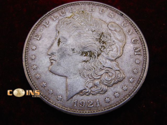 Lot 36-488368 - 1921-D Morgan Silver Dollar.
