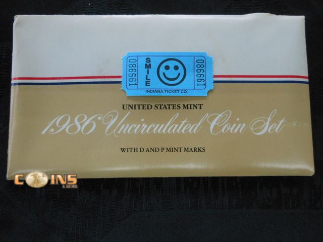 Lot 36-086661 - 1986 US Mint Set.