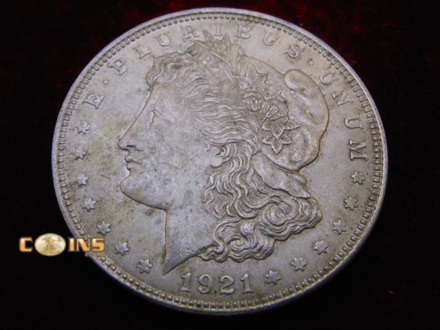 Lot 36-488372 - Better Condition 1921 Morgan Silver Dollar.