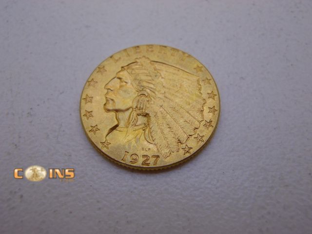 Lot 36-489817 - 1927 Indian Head $2.50 Gold Quarter Eagle.