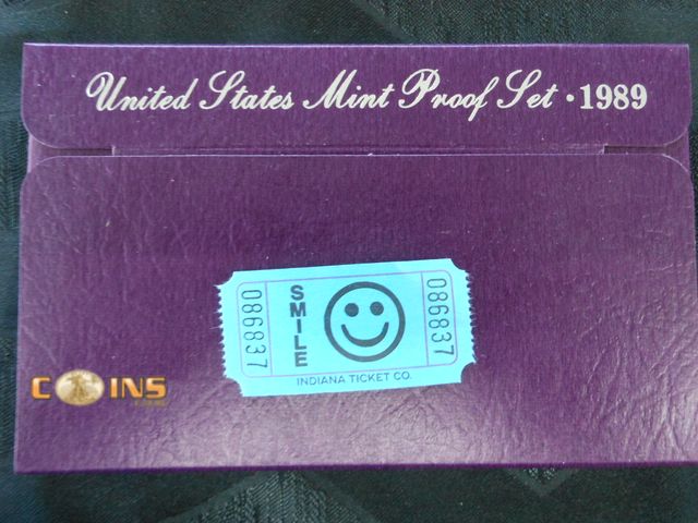 Lot 36-086837 - 1989 US Mint Proof Set.