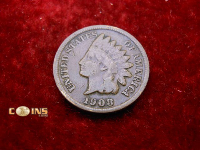 Lot 36-489760 - SEMI-KEY 1908-S Indian Head Cent.