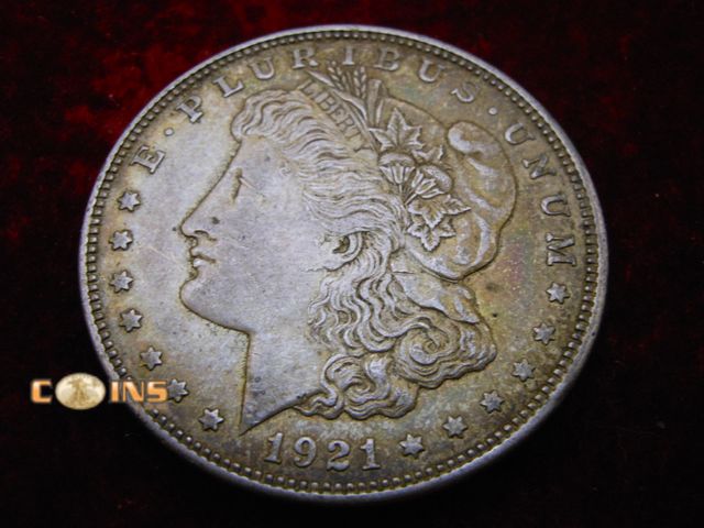 Lot 36-087106 - 1921-D Morgan Silver Dollar.