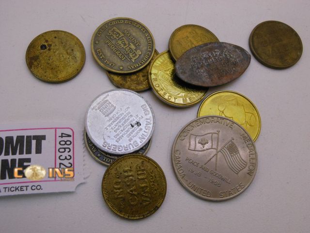Lot 36-486321 - Lot of Ten Tokens/Medals.