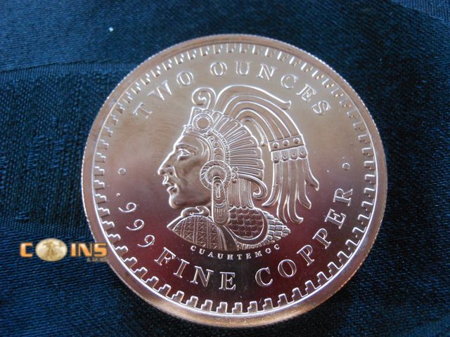 Lot 36-487895 - .999 Fine Copper TWO Ounce Round.