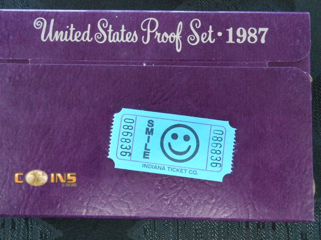 Lot 36-086836 - 1987 US Mint Proof Set.