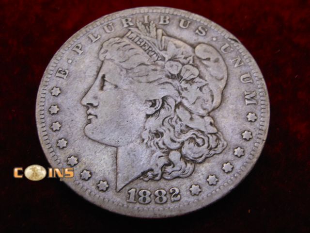 Lot 36-487280 - 1882-S Morgan Silver Dollar.