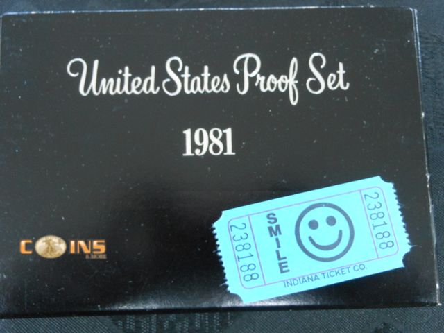 Lot 36-238188 - 1981 US Mint Proof Set.