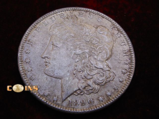 Lot 36-488364 - Better Condition 1890 Morgan Silver Dollar.