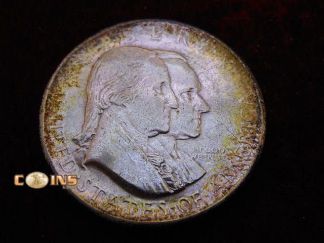 Lot 36-086750 - Better Toned 1926 Sesquicentennial of America Silver Commemorative Half Dollar.