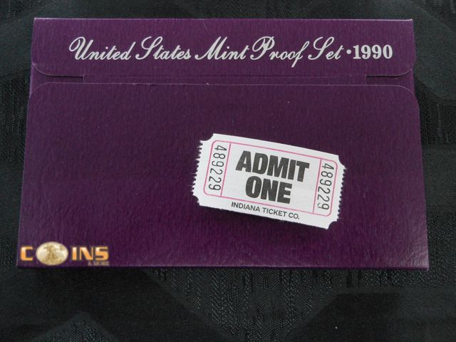 Lot 36-489229 - 1990 US Mint Proof Set.