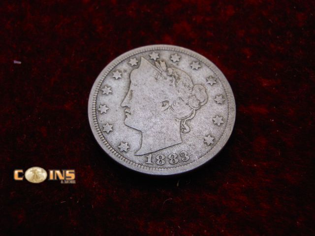 Lot 36-486551 - 1883 With Cents Liberty Head or "V" Nickel.