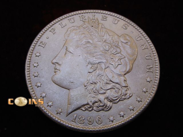 Lot 36-489130 - AU/BU 1896 Morgan Silver Dollar.