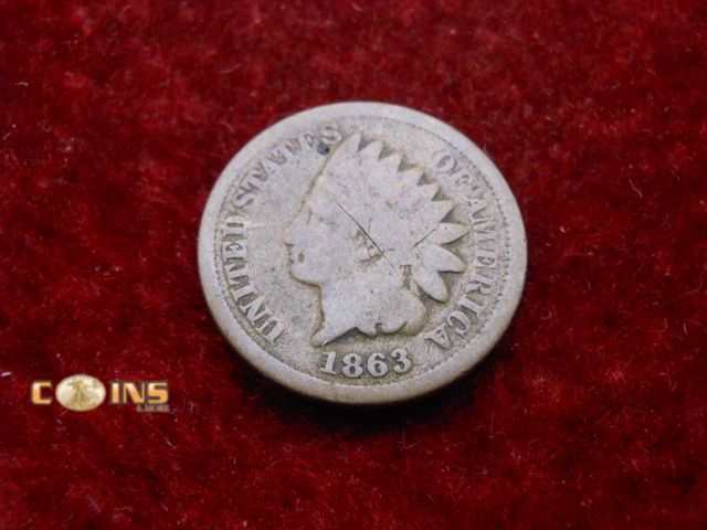 Lot 36-238223 - 1863 Copper/Nickel Indian Head Cent.